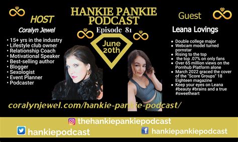 freeze leana lovings|‎Embrace hosted by Coralyn Jewel: Hankie Pankie Podcast.
